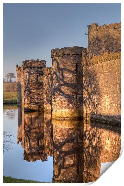 Beaumaris castle Print by Gail Johnson