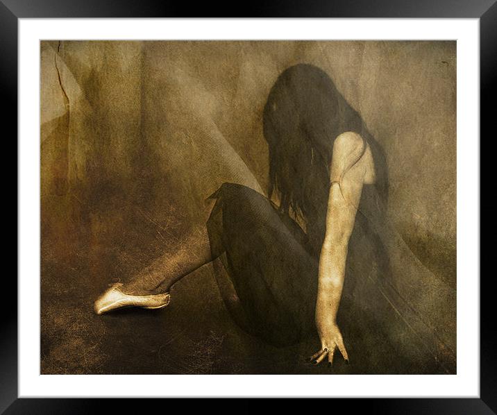 A Veil of Darkness Framed Mounted Print by Dawn Cox