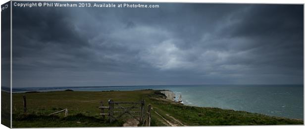 Stormy sky over the bay Canvas Print by Phil Wareham