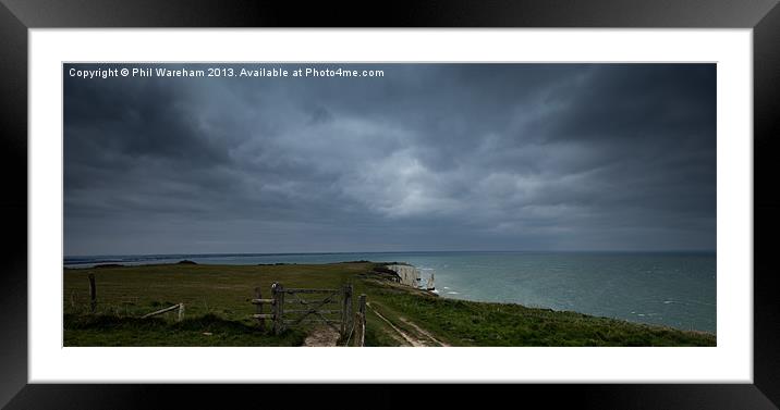 Stormy sky over the bay Framed Mounted Print by Phil Wareham
