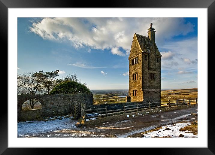 The Pigeon Tower Framed Mounted Print by Steve Liptrot