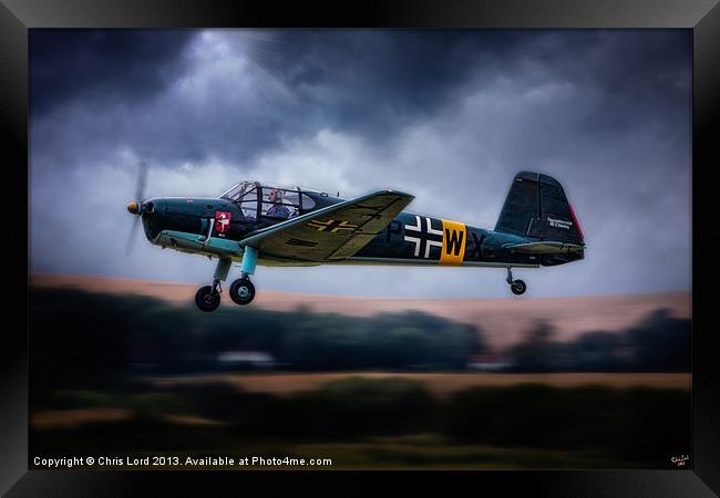 The Messerschmitt Bf 108 Taifun Framed Print by Chris Lord
