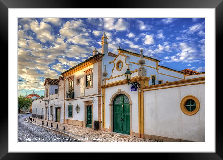 Streets Of Faro Framed Mounted Print by Wight Landscapes
