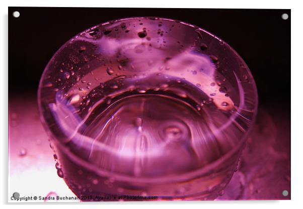 Purple Water Acrylic by Sandra Buchanan