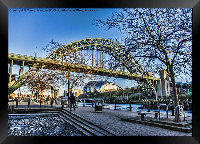 The Quayside Newcastle Framed Print by Trevor Kersley RIP