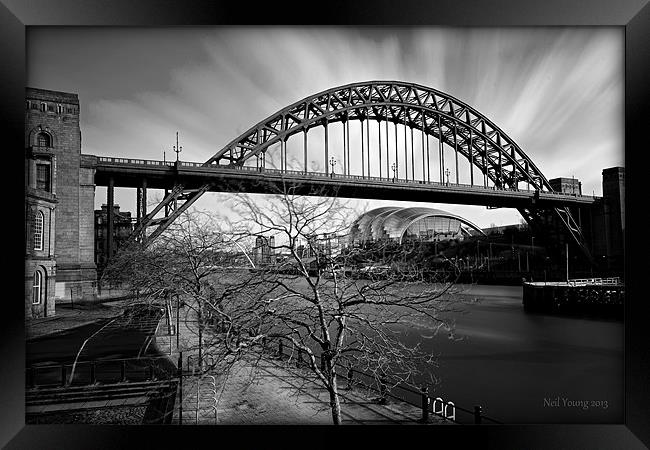 Tyne Bridge Framed Print by Neil Young