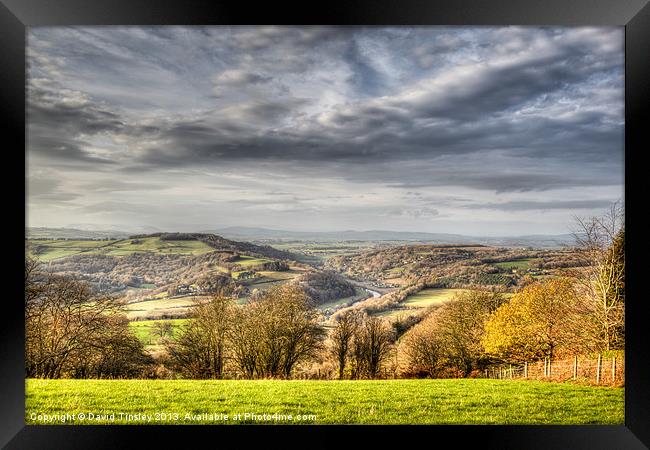 The Wye Valley Framed Print by David Tinsley