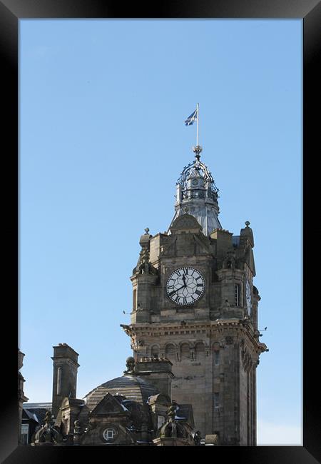 Balmoral Clock Tower Edinburgh Framed Print by Sam Anderson