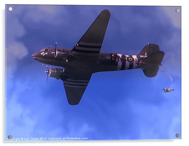 dakota c-47 Acrylic by carl blake