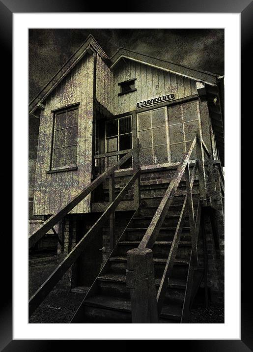 Old Signal box. Framed Mounted Print by mary stevenson