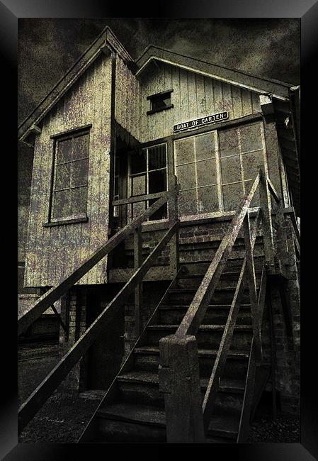 Old Signal box. Framed Print by mary stevenson
