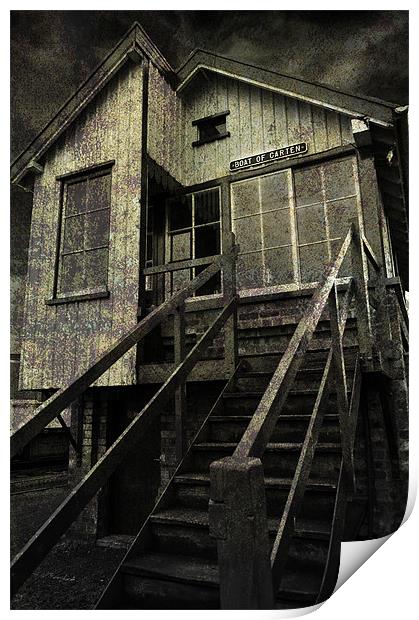 Old Signal box. Print by mary stevenson