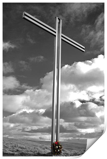 Memorial Cross. Print by mary stevenson