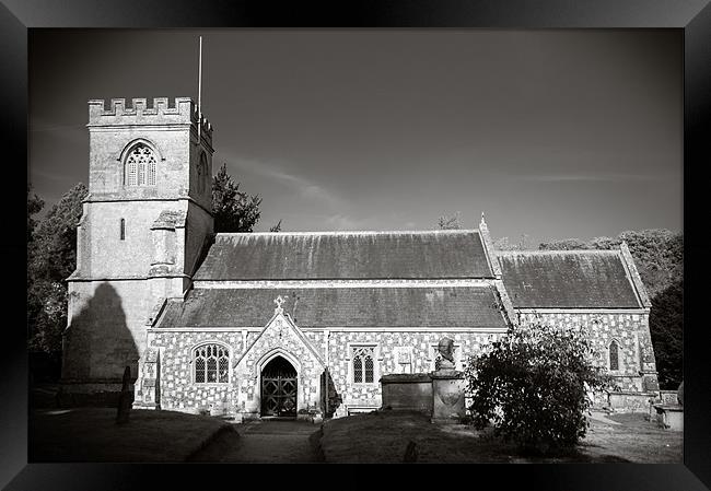 St Georges Church, Preshute, Wiltshire, England, U Framed Print by Mark Llewellyn