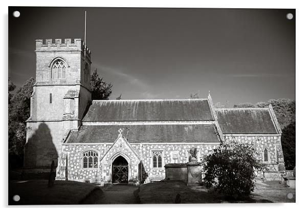 St Georges Church, Preshute, Wiltshire, England, U Acrylic by Mark Llewellyn