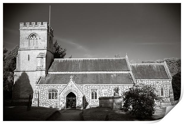 St Georges Church, Preshute, Wiltshire, England, U Print by Mark Llewellyn