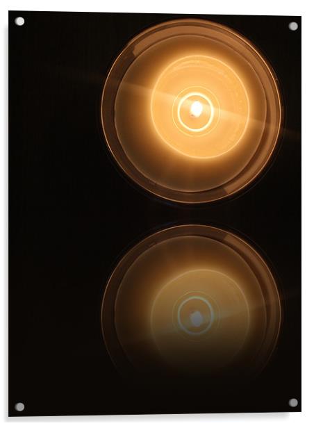Reflections of Candlelight Acrylic by adam swinswood