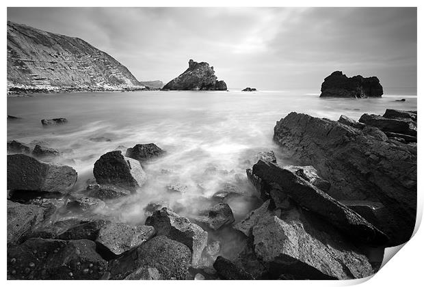 Mupe Bay, Dorset Print by Matthew Train