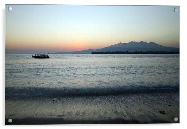 Lombok Sunrise Acrylic by Matthew Train