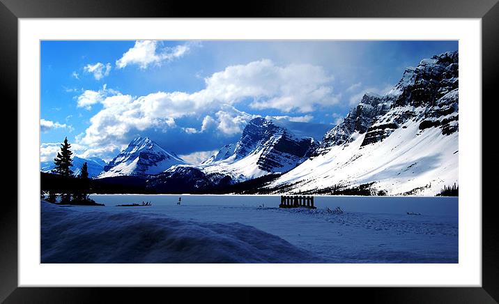 After the snow storm  Framed Mounted Print by mike holgate