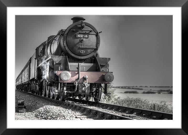 Black 5 Framed Mounted Print by Castleton Photographic