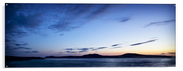 MOONRISE OVER RAMSEY ISLAND Acrylic by Anthony R Dudley (LRPS)