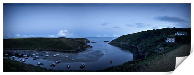 MOONRISE OVER SOLVA Print by Anthony R Dudley (LRPS)