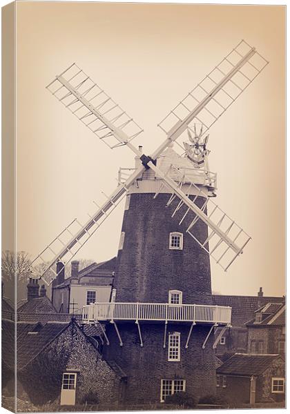 Windmill Canvas Print by Castleton Photographic
