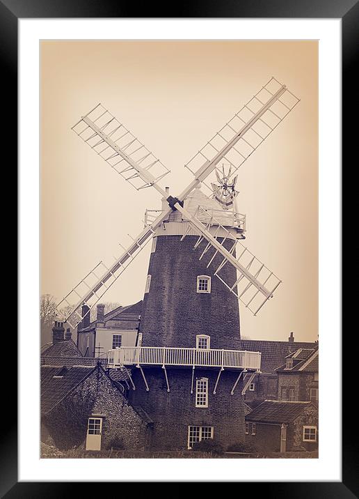 Windmill Framed Mounted Print by Castleton Photographic
