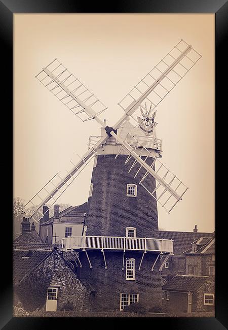Windmill Framed Print by Castleton Photographic
