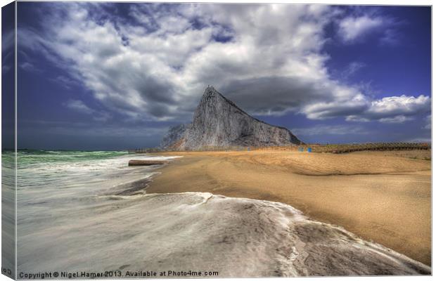 Lavante Over Gibraltar Canvas Print by Wight Landscapes