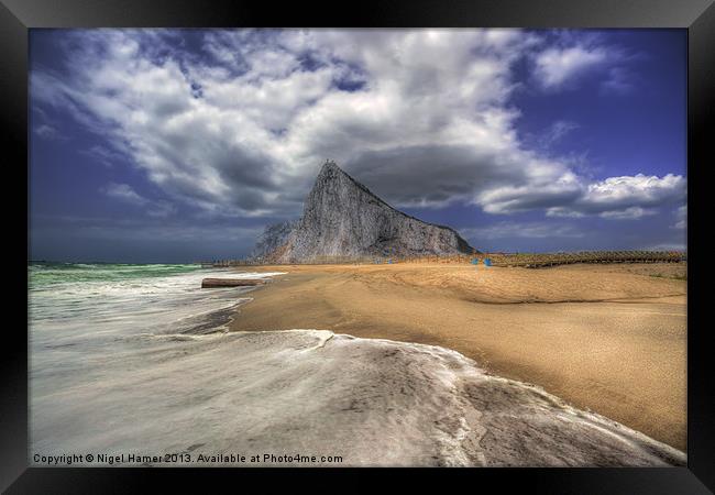 Lavante Over Gibraltar Framed Print by Wight Landscapes