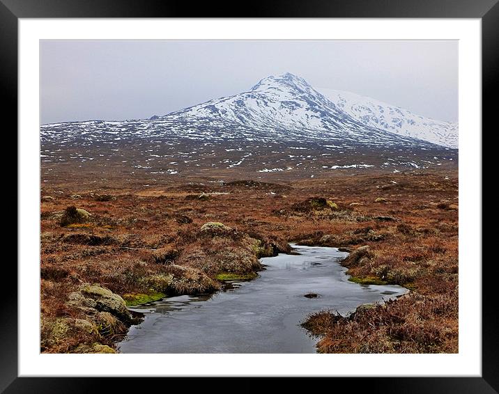 hills of corrour Framed Mounted Print by dale rys (LP)