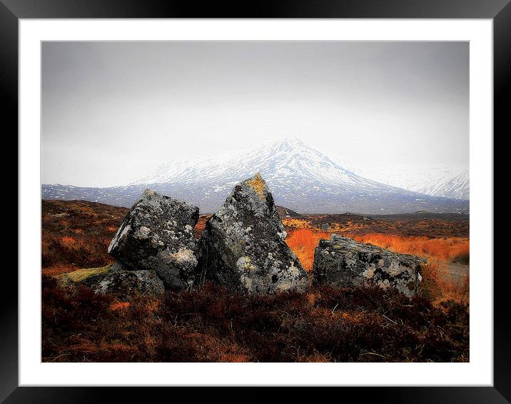 the highland rocks! Framed Mounted Print by dale rys (LP)
