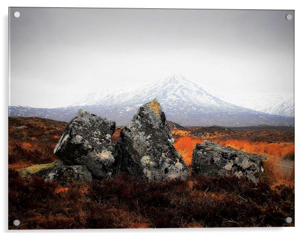 the highland rocks! Acrylic by dale rys (LP)