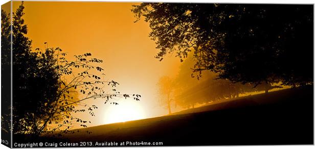 sunrise and silhouettes Canvas Print by Craig Coleran