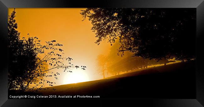 sunrise and silhouettes Framed Print by Craig Coleran