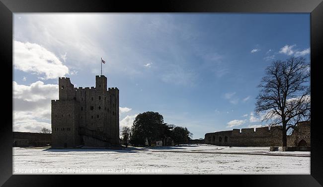 Rochester Castle Framed Print by Dawn O'Connor