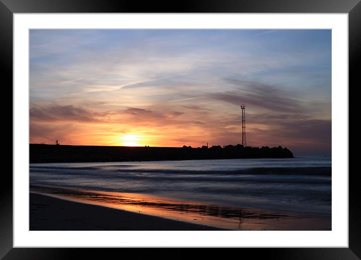 Sunset Framed Mounted Print by Tomas Pikturna