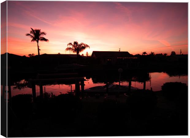 Florida sunset Canvas Print by Alan Flatman