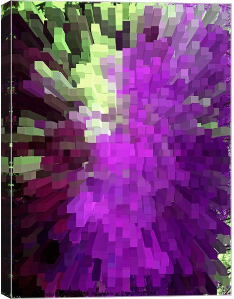 Abstract in purple Canvas Print by Robert Gipson