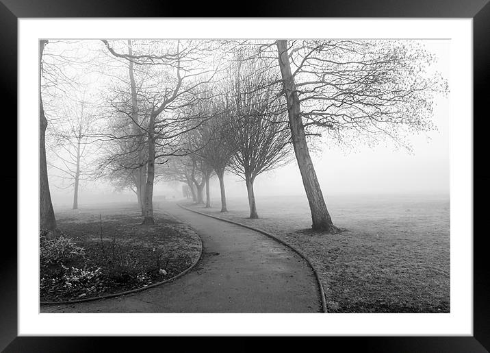 One Foggy Morning Framed Mounted Print by David Hollingworth