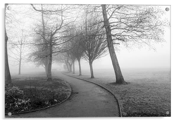 One Foggy Morning Acrylic by David Hollingworth