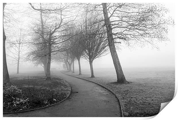 One Foggy Morning Print by David Hollingworth