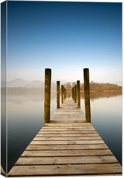 Derwent Water Canvas Print by Tracey Whitefoot