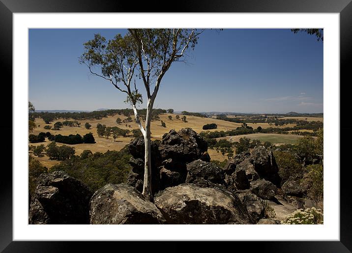 Rocky Outlook Framed Mounted Print by Graham Palmer