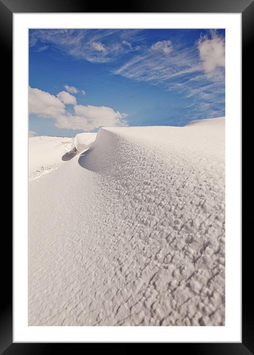 Snow Drifts Framed Mounted Print by Dawn Cox