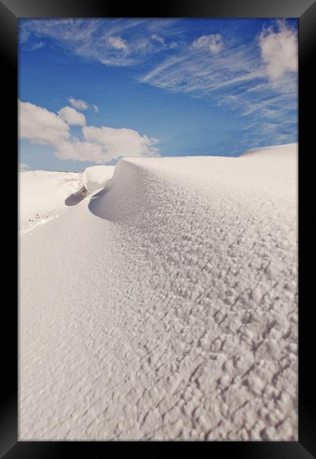 Snow Drifts Framed Print by Dawn Cox