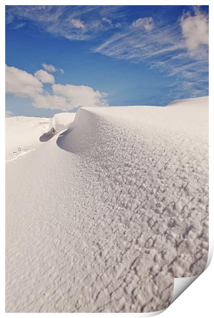 Snow Drifts Print by Dawn Cox