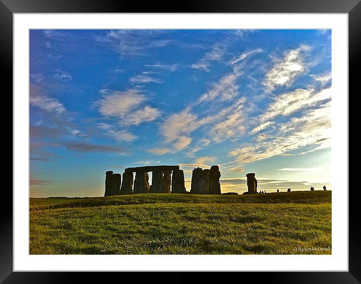 Stonehenge Framed Mounted Print by Kim McDonell